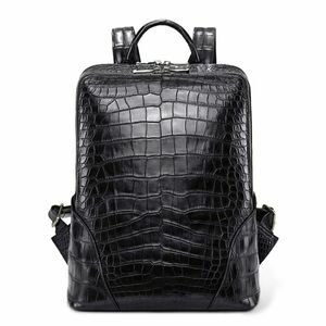 Real alligator backpack